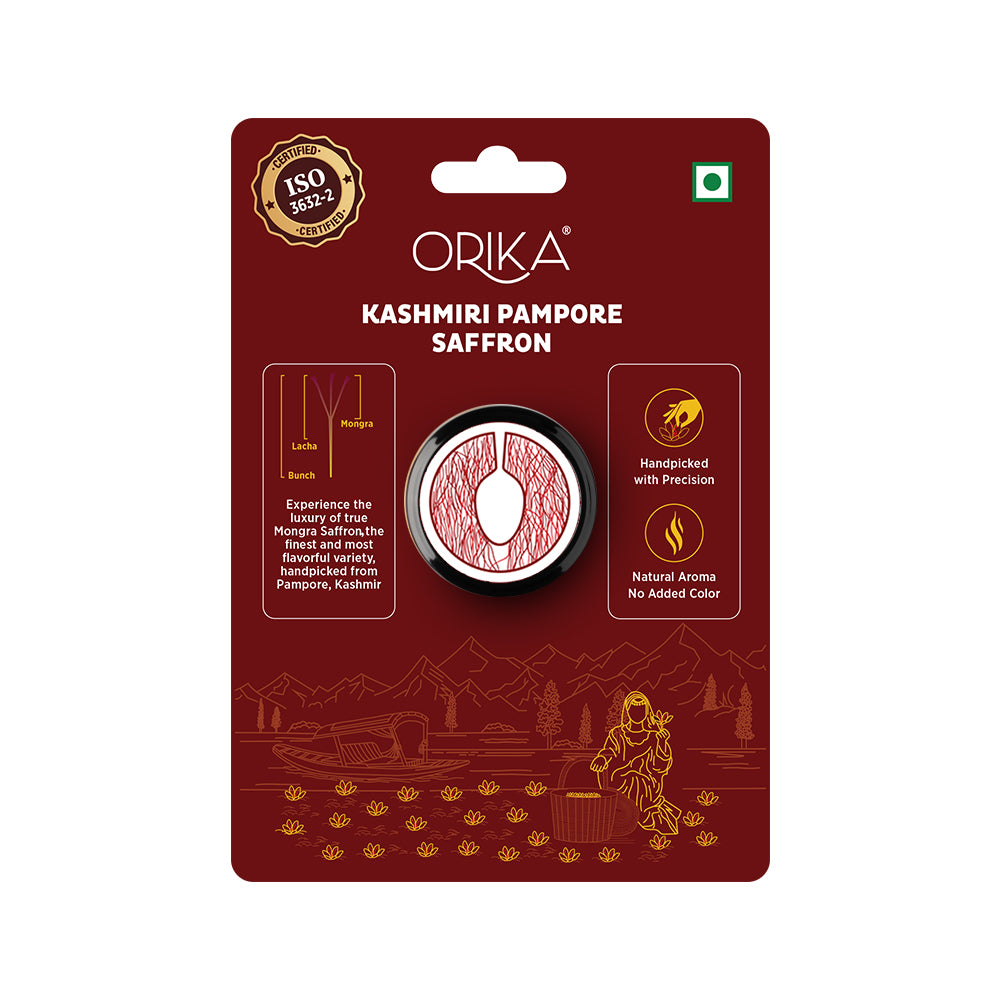 Orika Kashmiri Pampore Saffron .5 Gm - Orika Spices India
